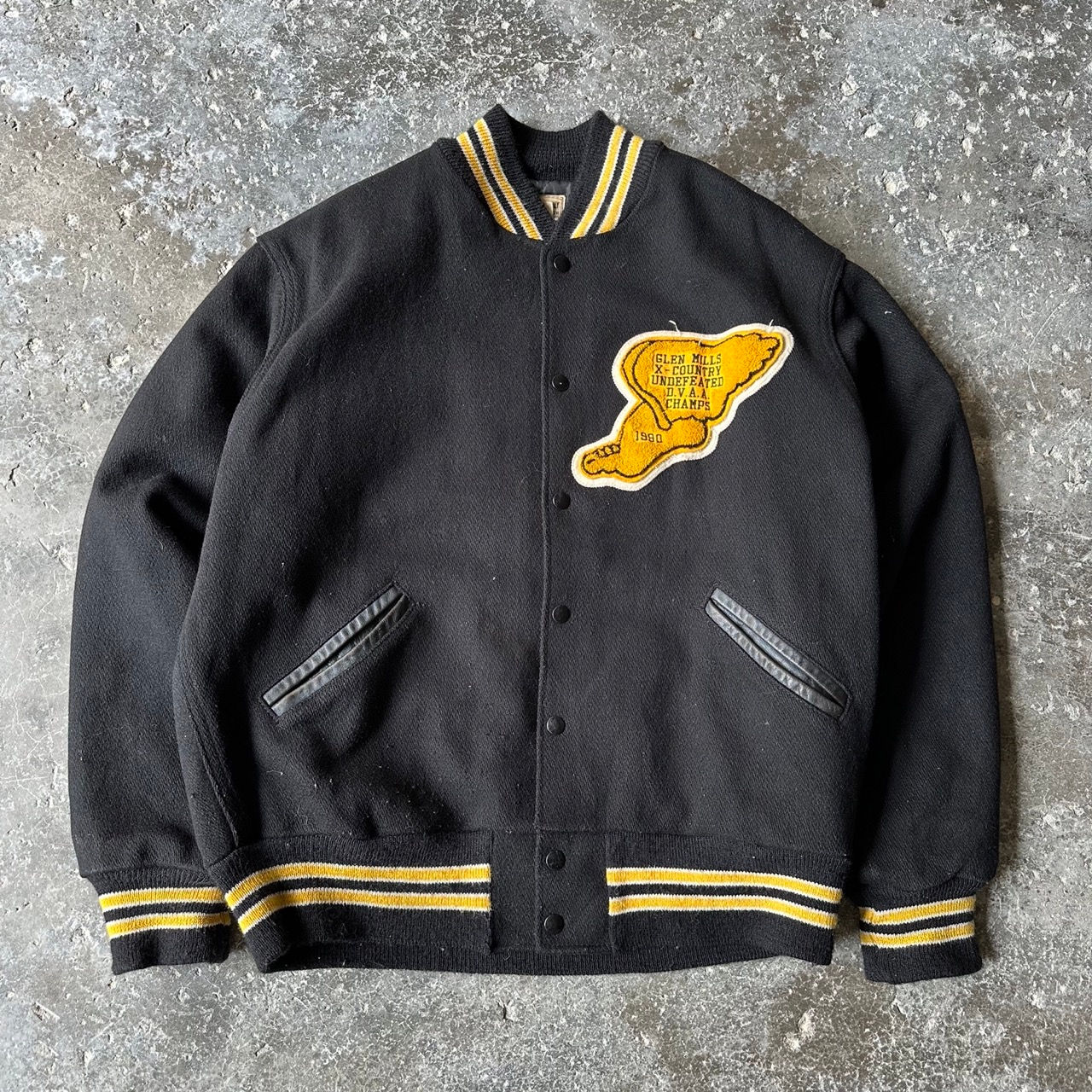 90s VARSITY JACKET L