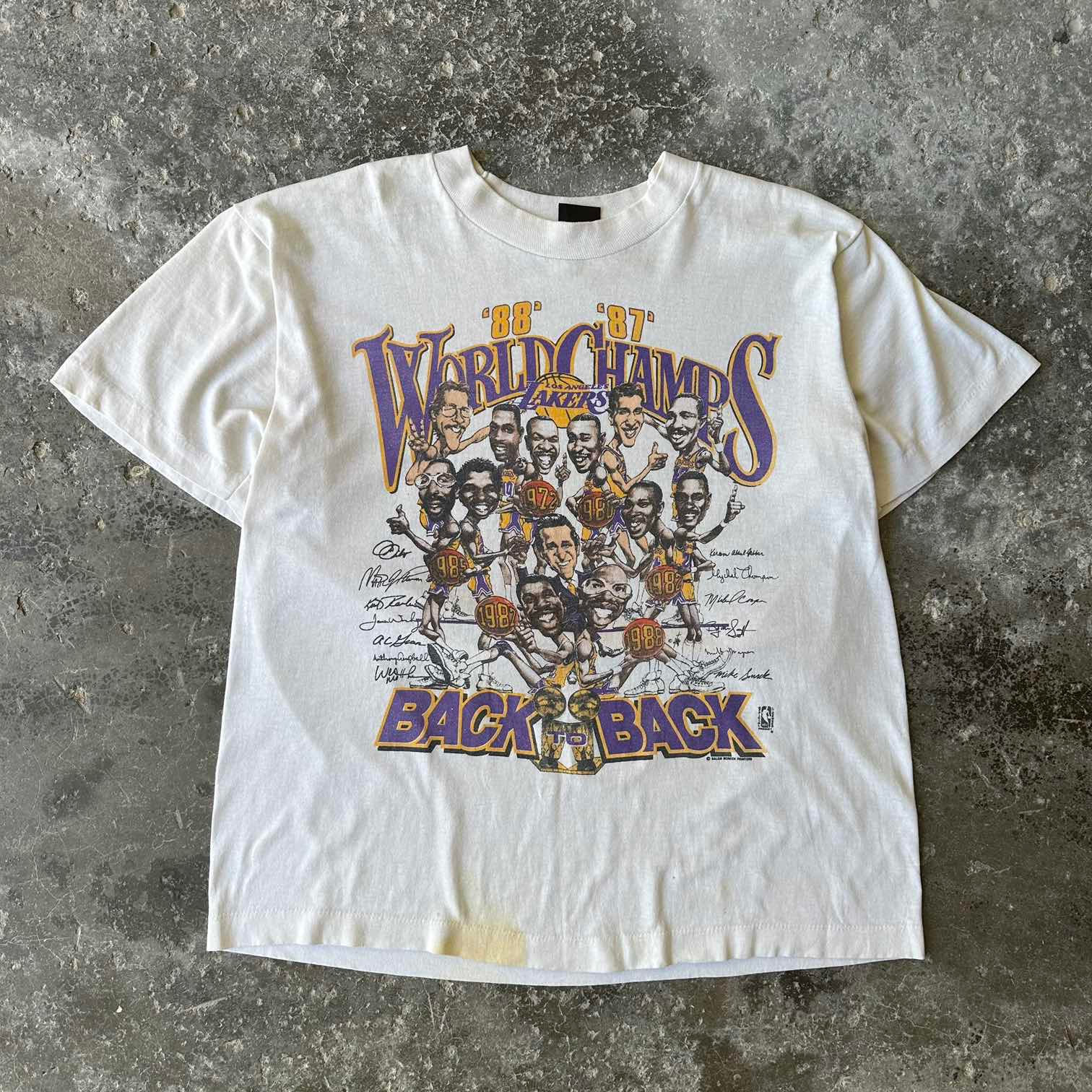 80s LAKERS SINGLE STITCH TEE L