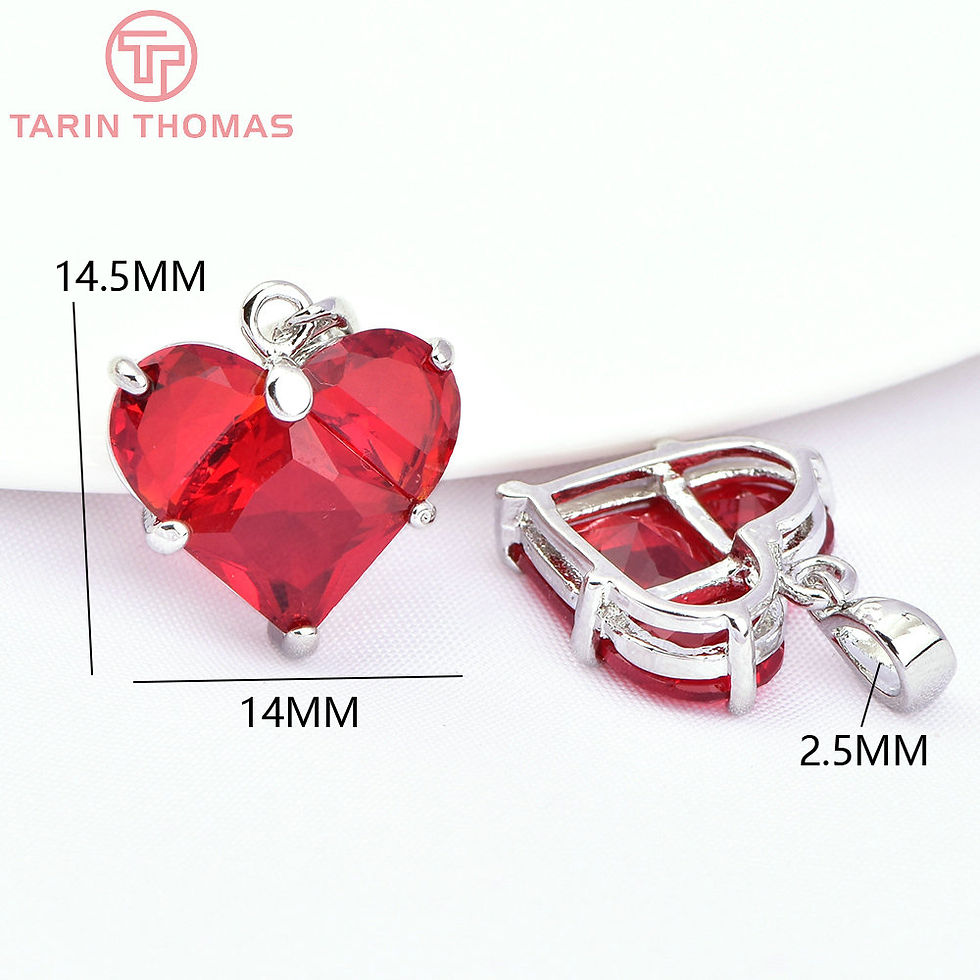 Thumbnail: (280)4PCS 14x14.5MM Hole 2.5MM 24K Gold Color Brass with Zircon Heart Charms Pen