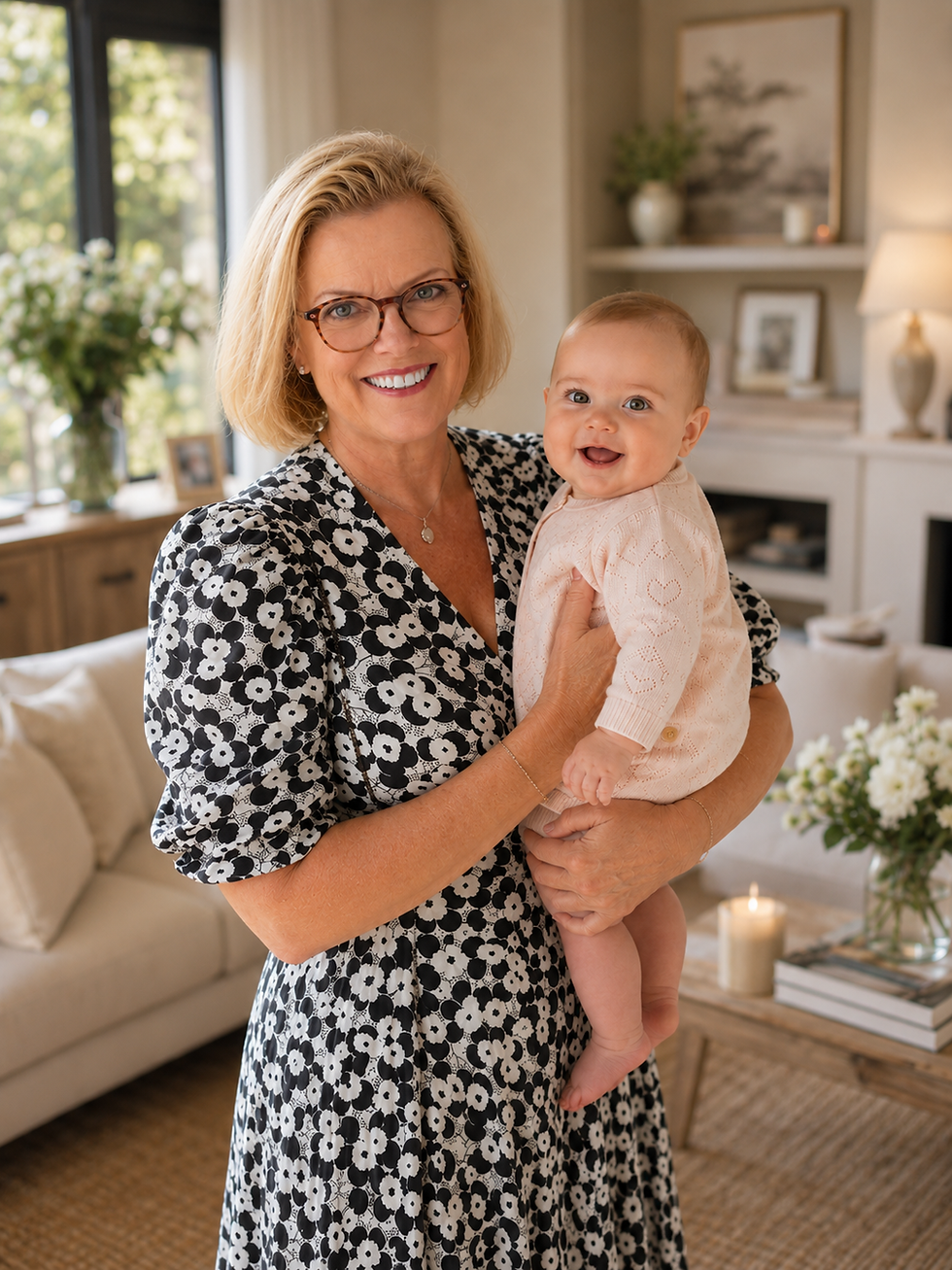 Celebrant holding baby naming ceremony
