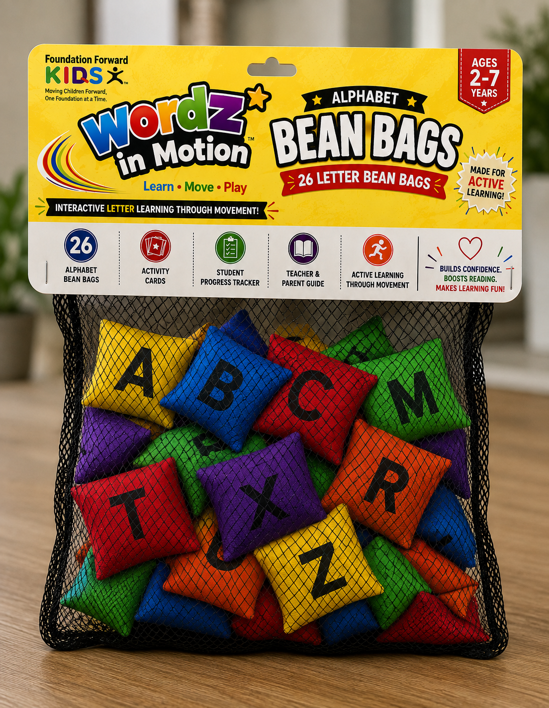 Wordz in Motion™ Alphabet Bean Bag Kit