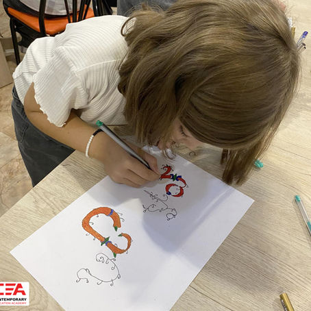 კალიგრაფიის მასტერკლასი მესამეკლასელებისთვის