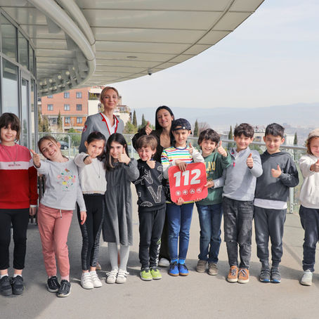 CEA-ს მოსწავლეები სტუმრად 112-ში