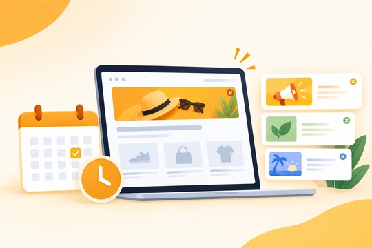 Scheduled Content banner