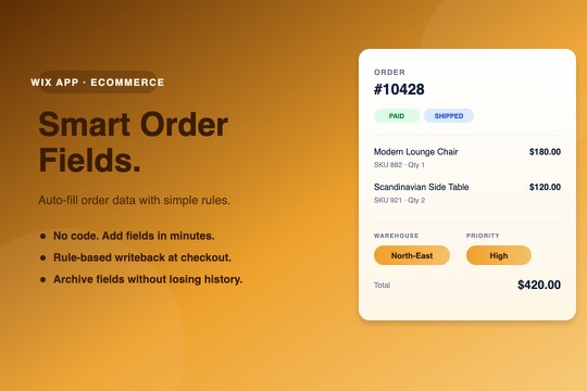 Smart Order Fields banner