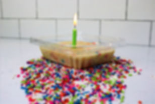Birthday Cake Fudge complete with Candle and Candy Sprinkles