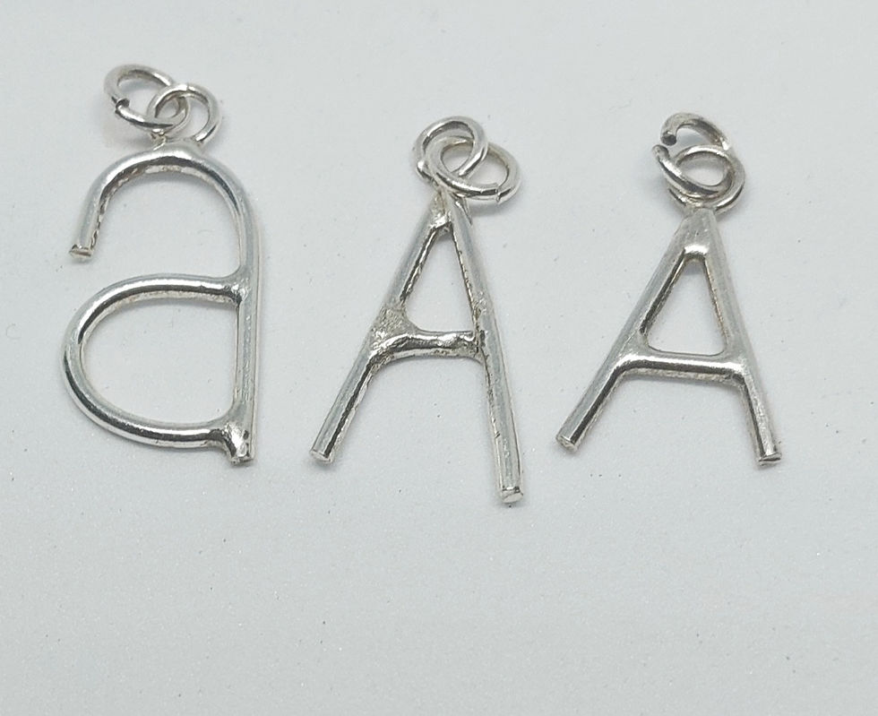 Thumbnail: Handmade Initial with Swarovski Birthstone Charm