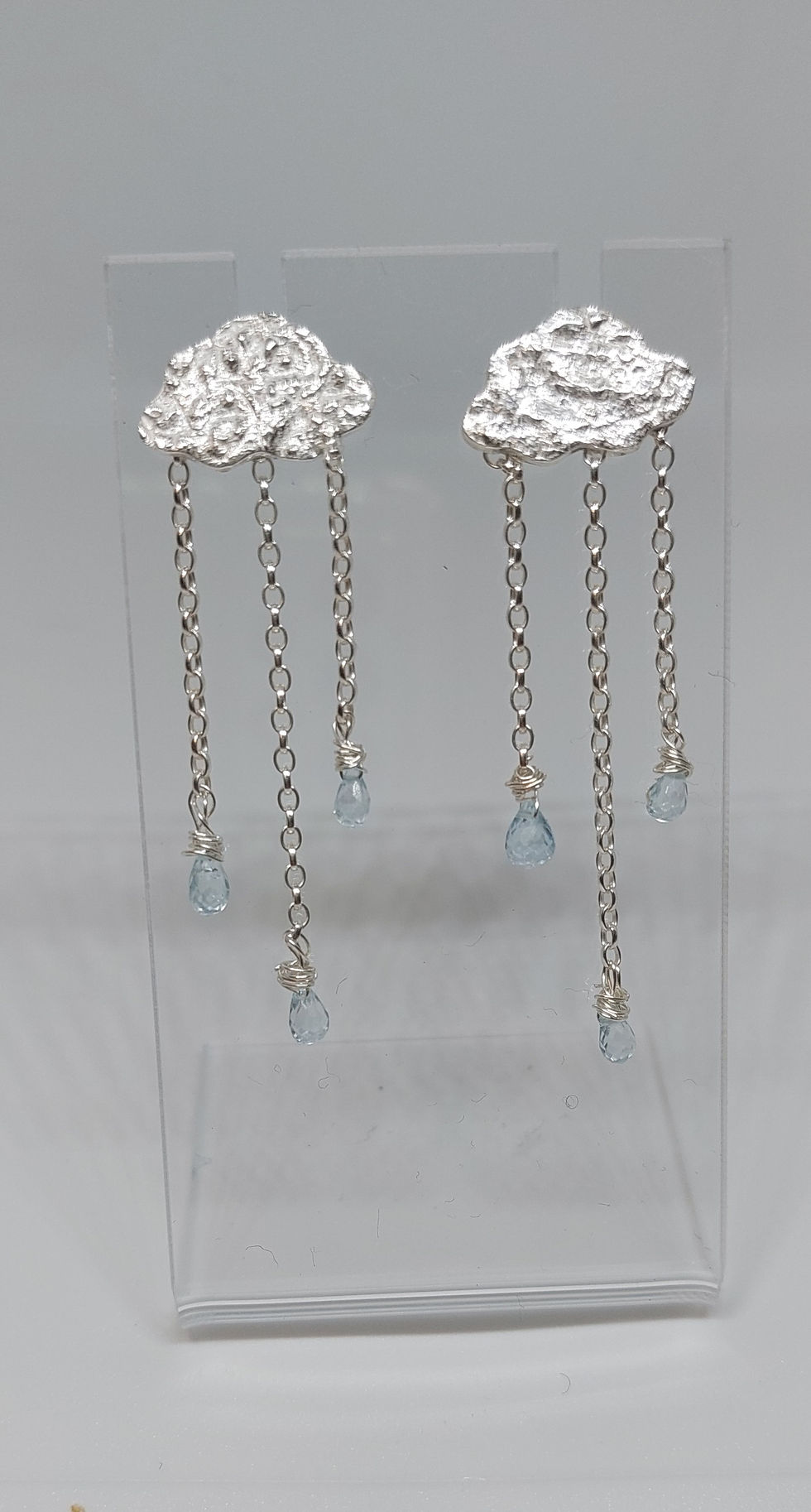 Thumbnail: Cloud Earrings with Blue Topaz