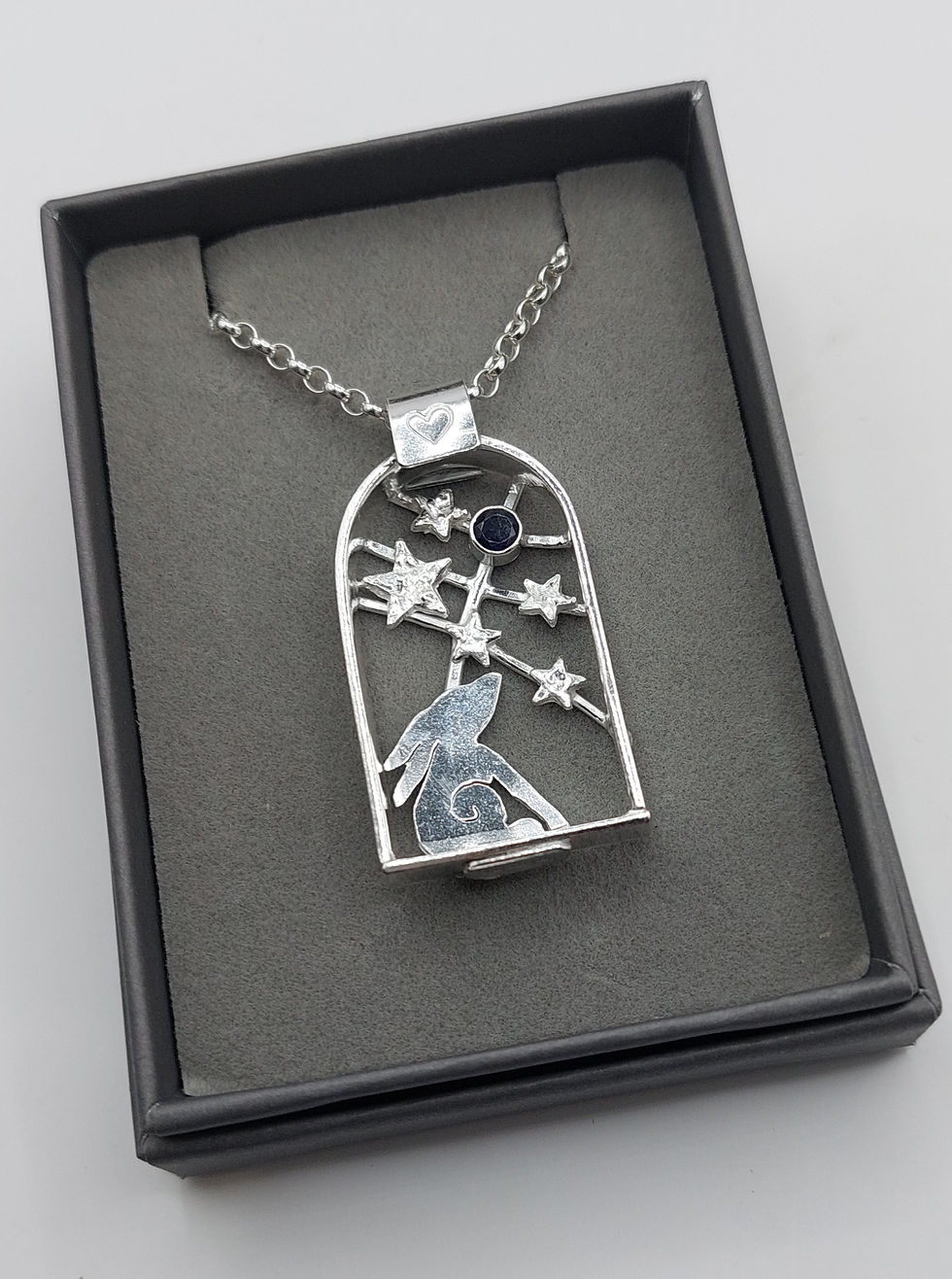 Thumbnail: 'In the Vastness of it all' moongazing hare with iolite
