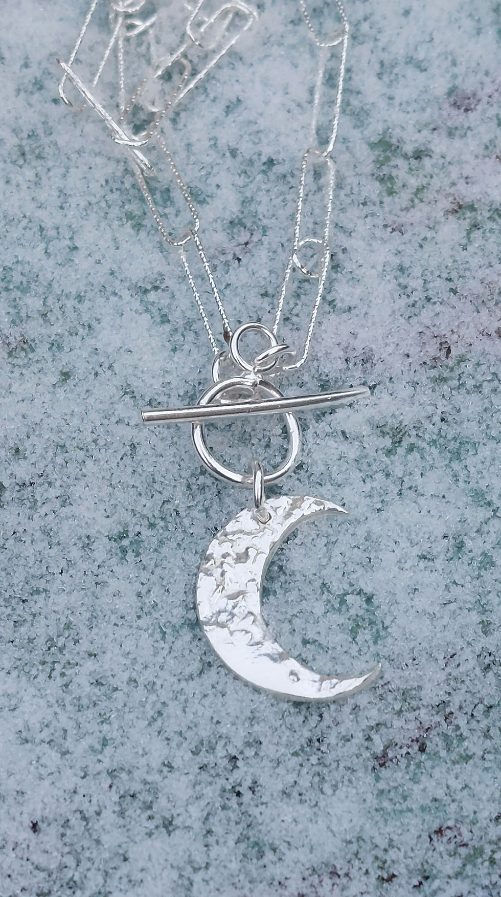 Thumbnail: Cresent Moon with sparkly paperclip chain
