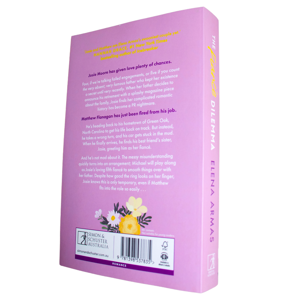 Thumbnail: The Fiancé Dilemma by Elena Armas back cover