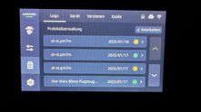 Bedienoberfläche M7 Max Logs