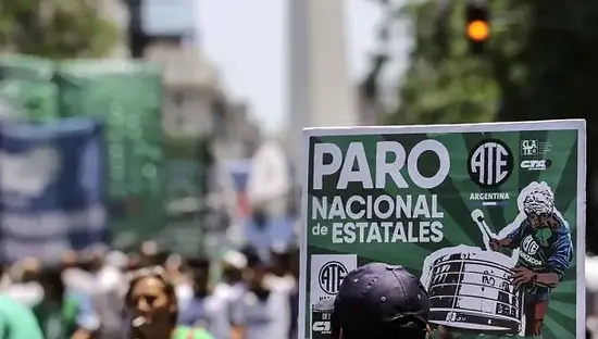 ATE convoca a un paro en rechazo a los vetos de Javier Milei