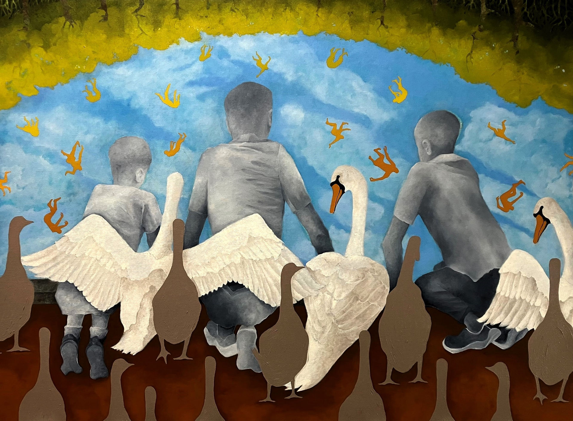 THE FALL, original oil painting by Sue Vass