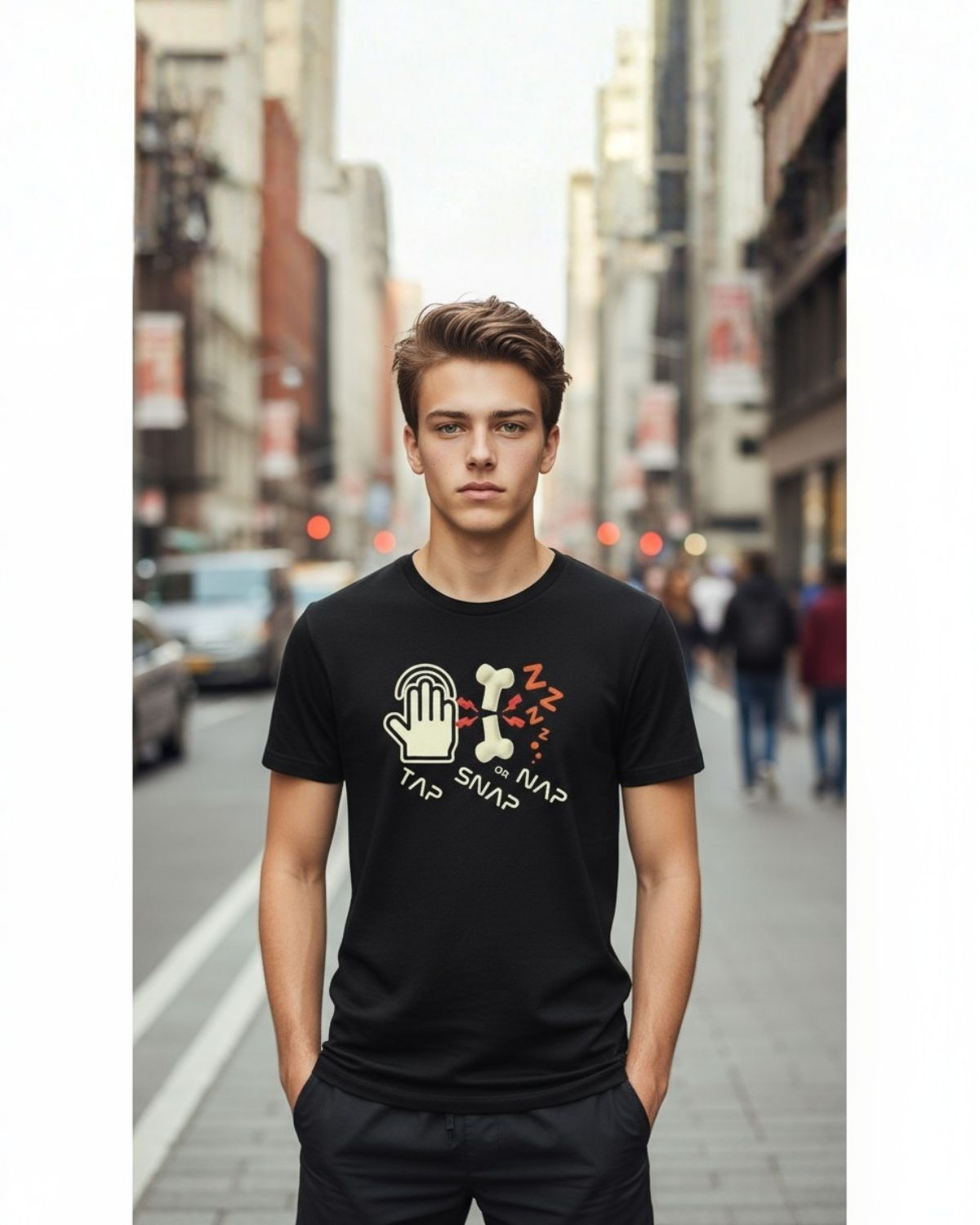 Adult T-Shirt Tap, Snap or Nap