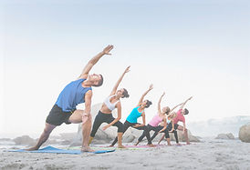Group Beach Yoga