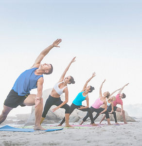 Group Beach Yoga