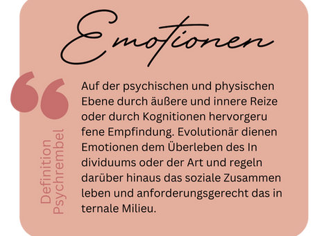 Emotionen sind kleine Lebensretter