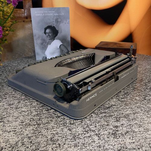 Hermes Baby Typewriter with DeLuxe Leather Case 1957 | Acme Type