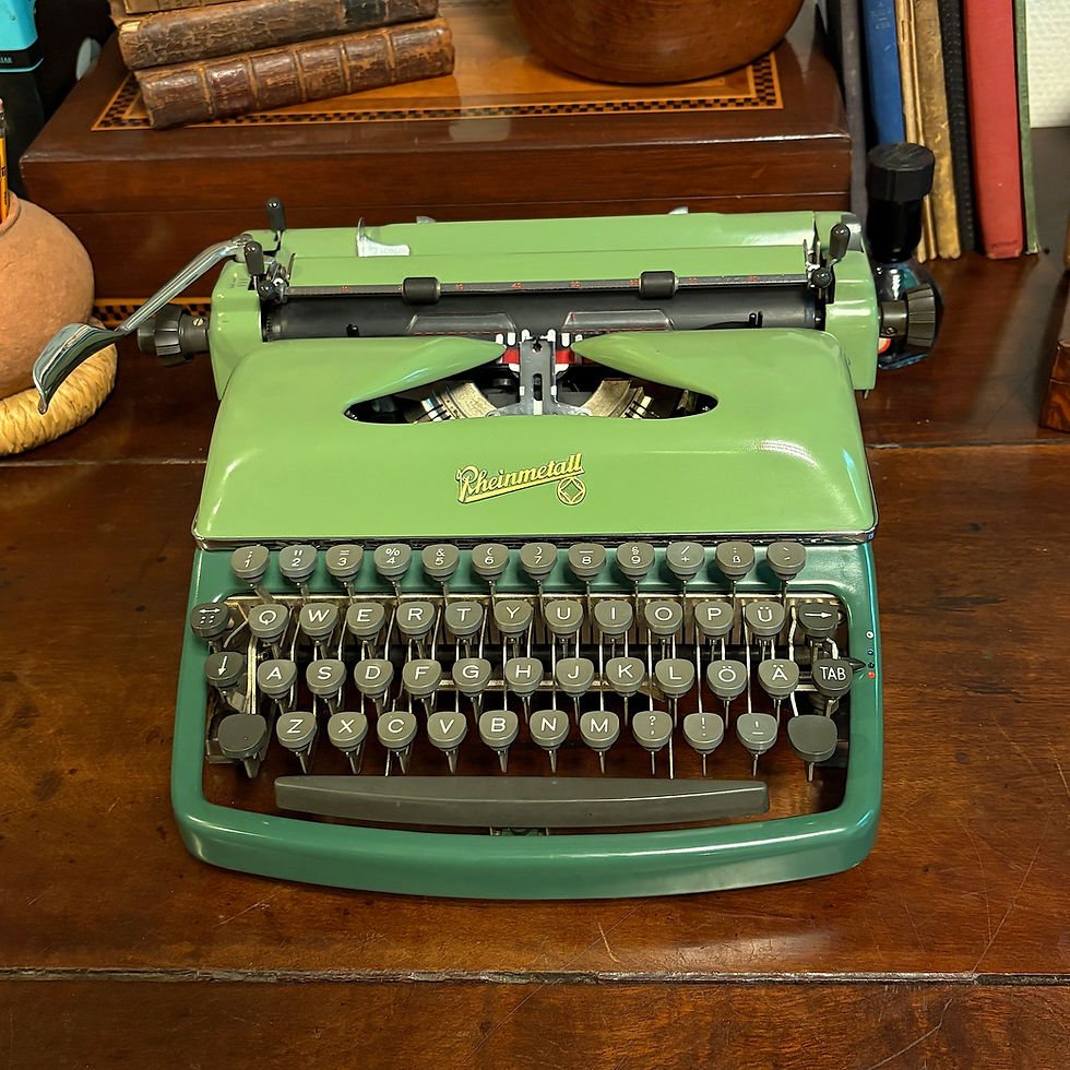 Thumbnail: Rheinmetall KsT Typewriter in 2-Tone Green. A Summer Dream! (1960)