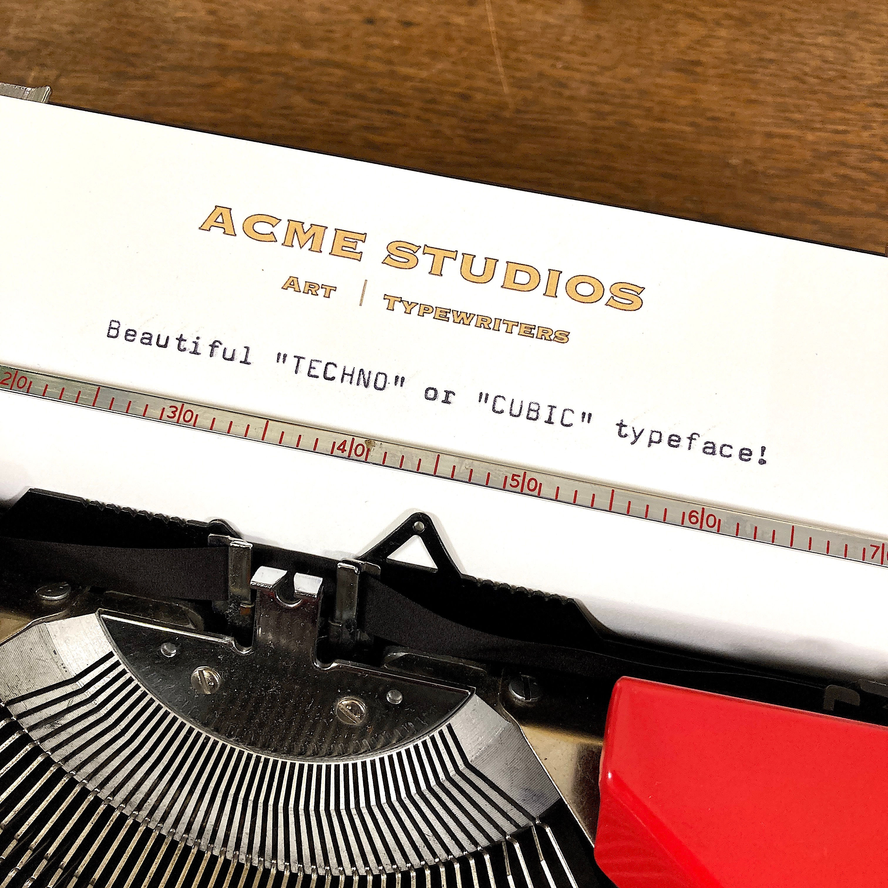 Sperry-Remington Typewriter with Cubic/Techno typeface! 1971