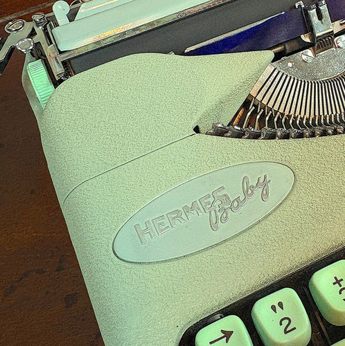 Hermes Baby Typewriter (1958) with deluxe leather case | Acme Type