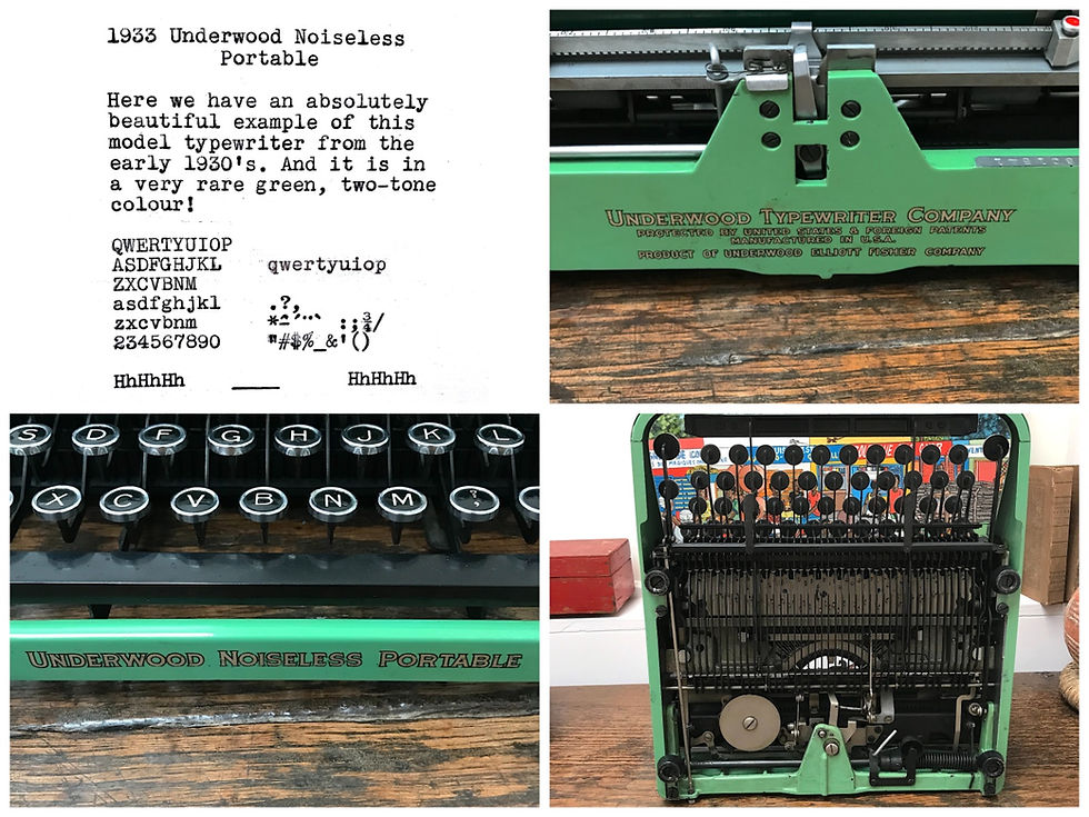 Thumbnail: Underwood Noiseless Portable Typewriter 1933