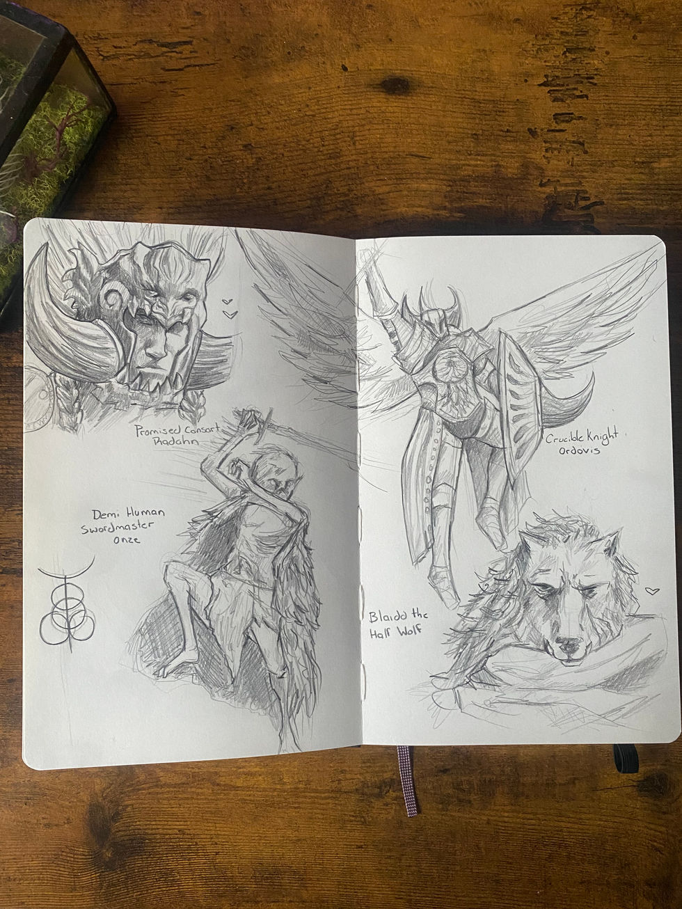 Sketchbook page: Elden Ring
