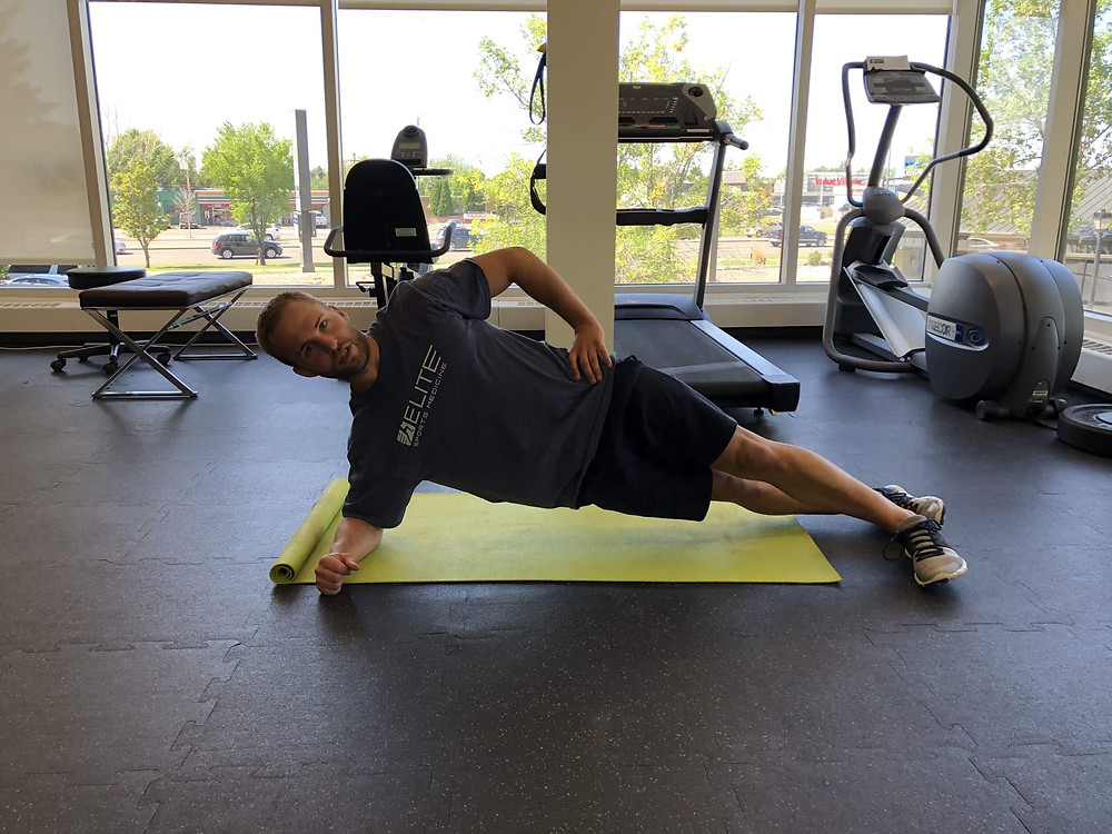 Lethbridge Physiotherapy Side Plank exercise for low back pain
