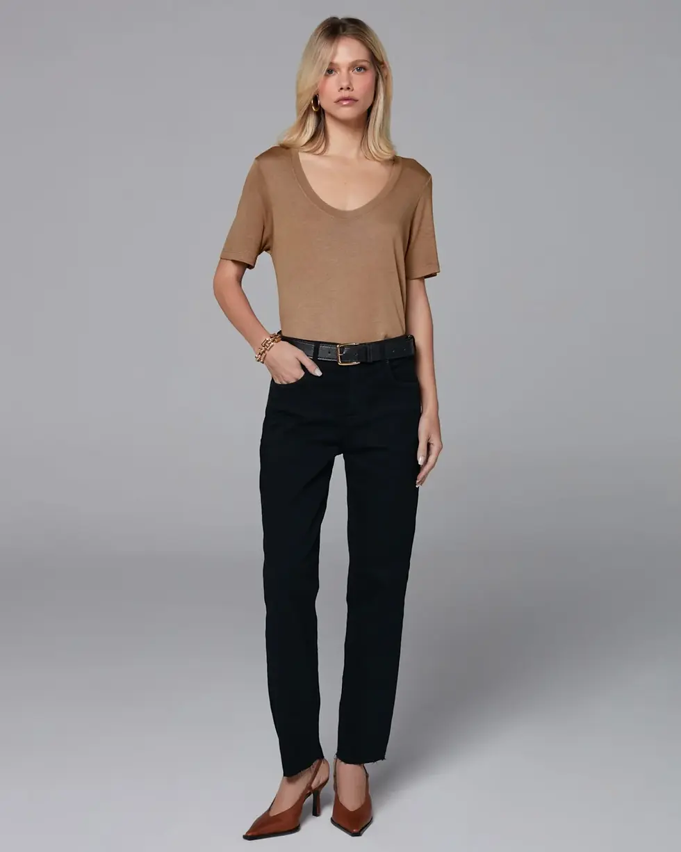 CALCA SLIM CROPPED MOLETOM PRETO