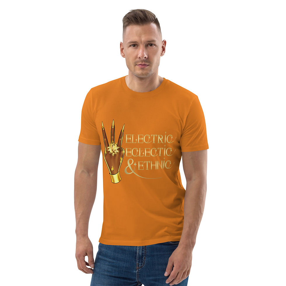 Thumbnail: "Electric, Eclectic & Ethnic" Unisex Organic Cotton T-Shirt