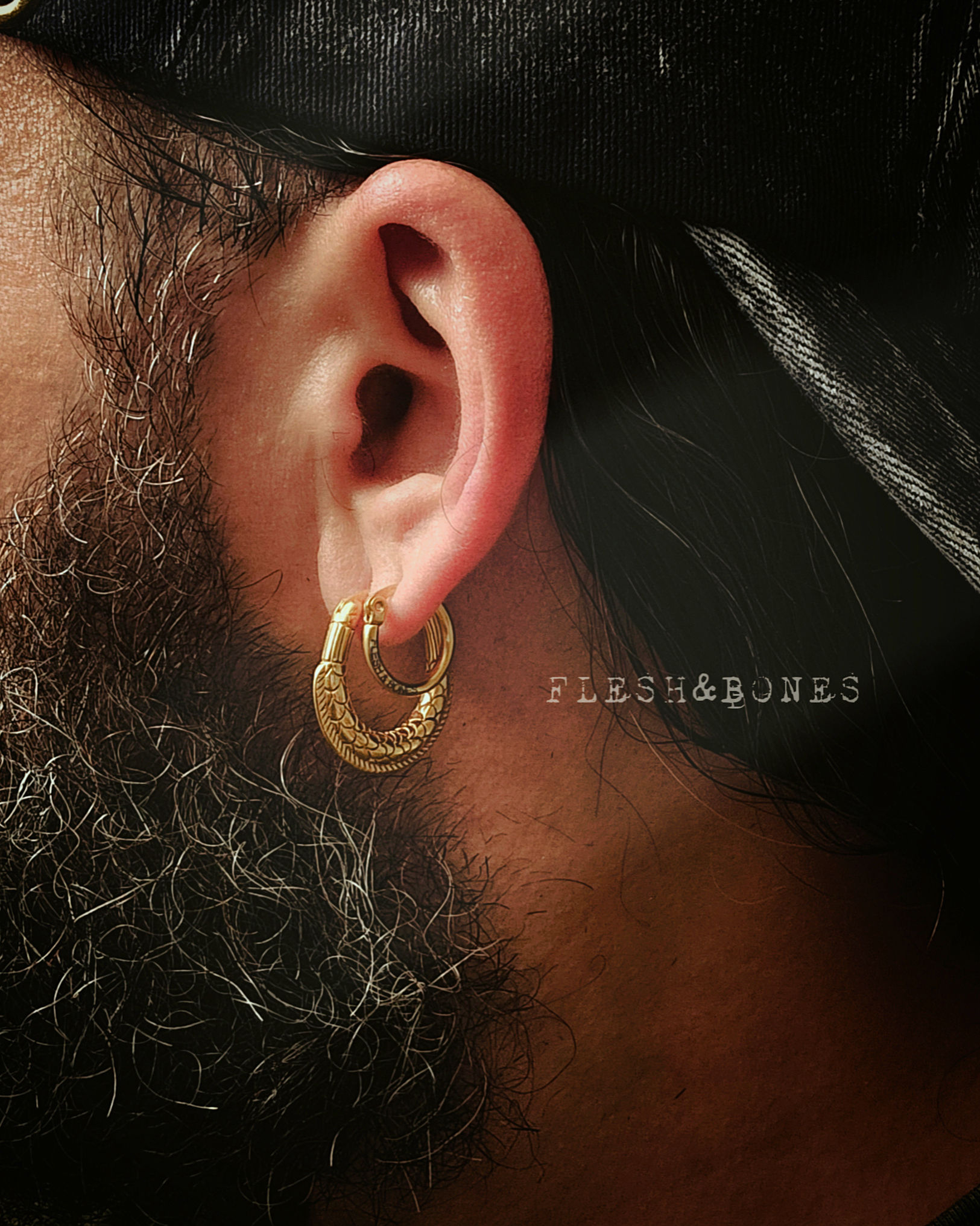 DRAGON SKIN mono-earring