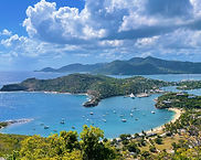 Antigua shirley heights view of the water