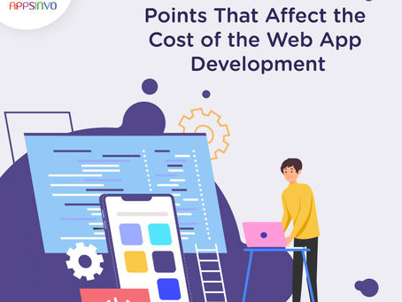 Appsinvo - Points That Affect the Cost of the Web App Development