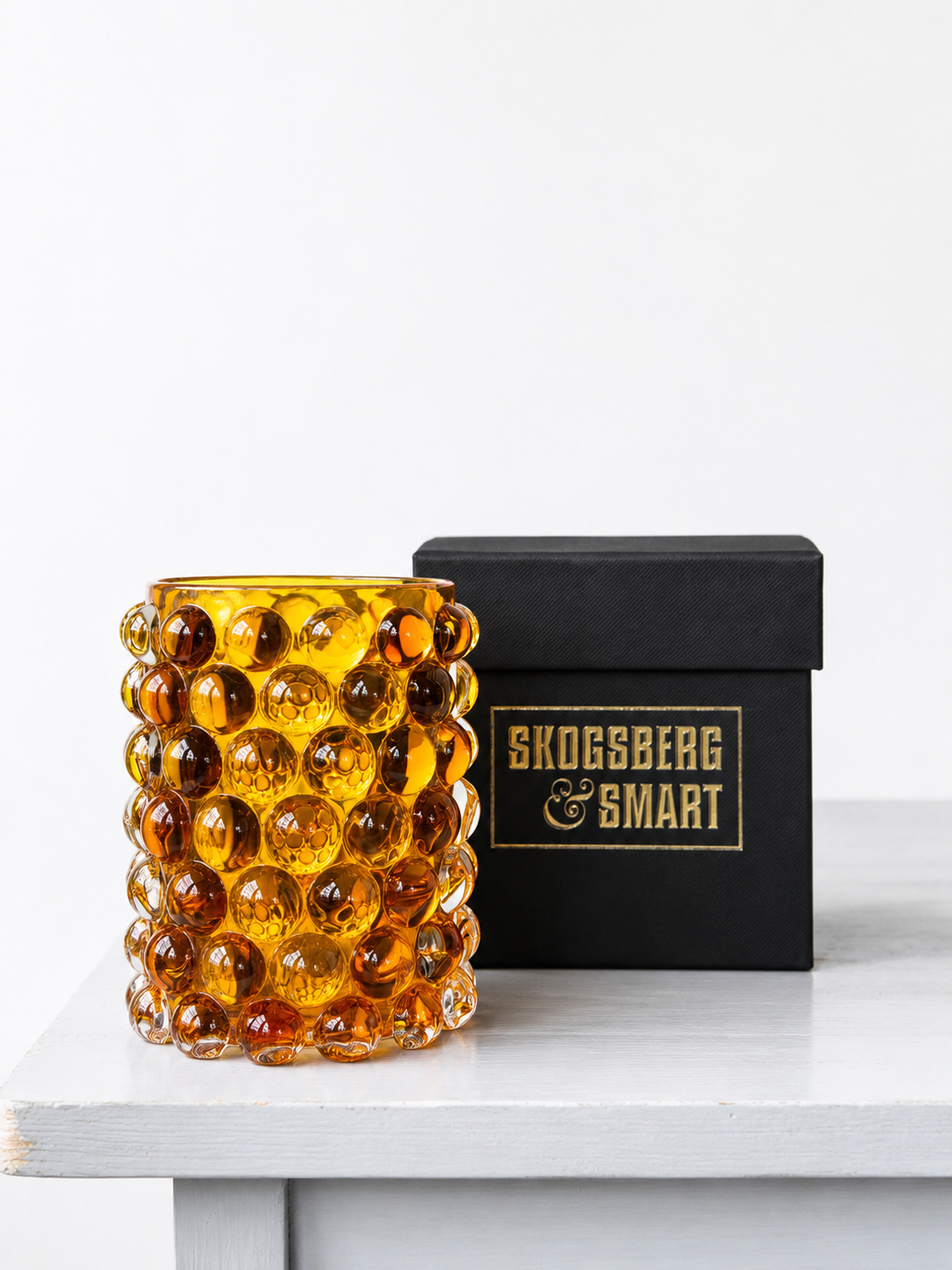 Hurricane Lamp Boule, Skogsberg & Smart Amber