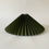 Thumbnail: Olive green linen, pleated lampshade with clip-on frame