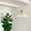 Thumbnail: Large beech ball pleated pendant kit with choice of lampshade colour and size.