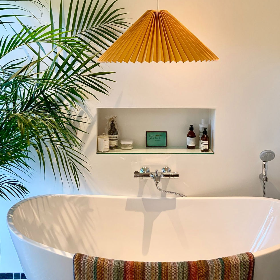 Thumbnail: Hanging shade: Medium Eastern style knife pleated pendant shade