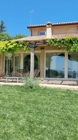 view of the house of lake Trasimeno