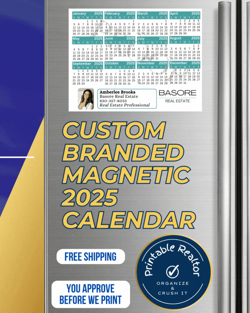 2025 Calendar Magnet - Custom branded
