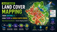 Object-Based Land Cover Classification Using SAM and Google Earth Engine