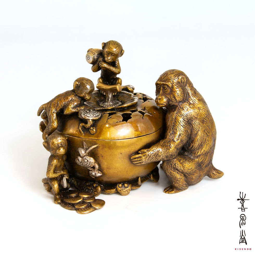 サムネイル： 宝来猿満香炉
