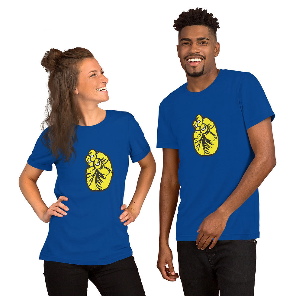 Thumbnail: Yellow Meggie Unisex t-shirt