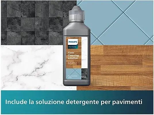 Miniatura: PHILIPS Lavapavimenti senza filo AquaTrio Serie 7000 XW7110/01