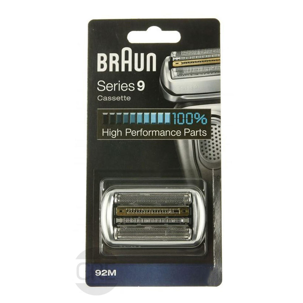 Miniatura: BRAUN 92M Testina Argento con Lamina e Coltelli per 5793 Serie 9, 9 Pro, 9Pro+