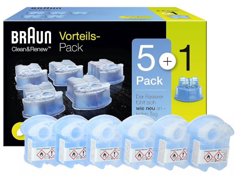 Miniatura: Copia di BRAUN CCR5+1 CONFEZIONE DA 6 CARTUCCE CLEAN &amp;amp; RENEW