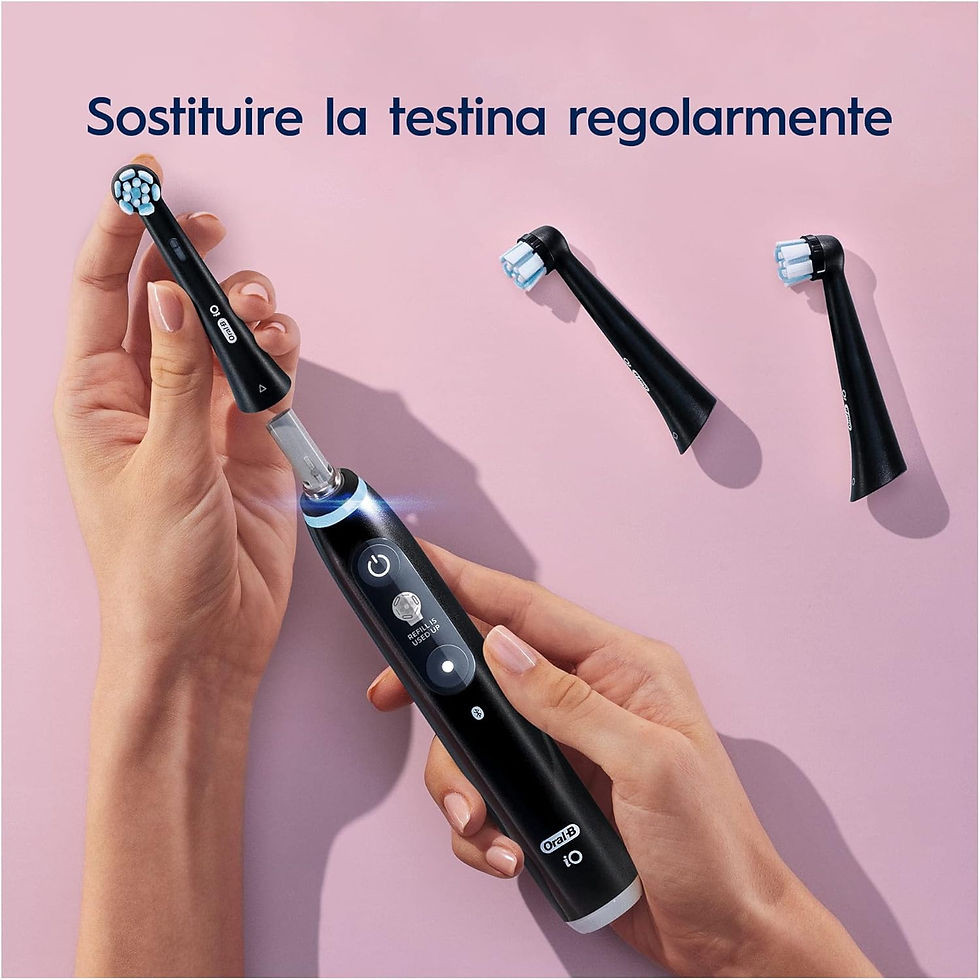 Miniatura: ORAL-B iO Gentle Care Testine di Ricambio Spazzolino Elettrico, Nero, 2 pezzi