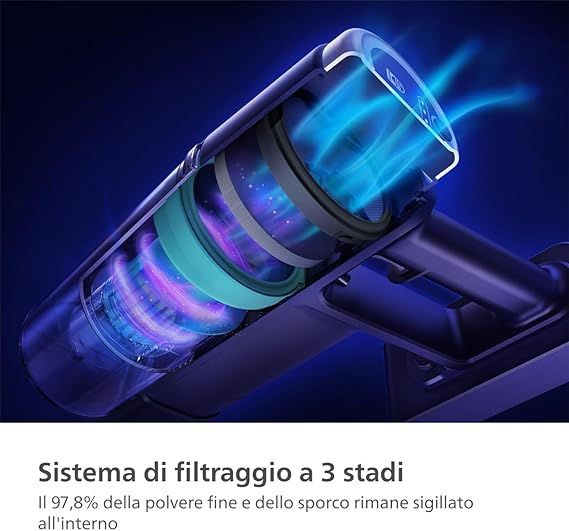 Miniatura: PHILIPS Aspirapolvere senza fili Serie 2000 XC2011/01