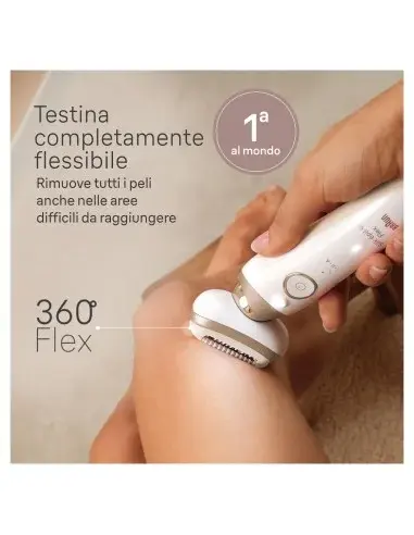 Miniatura: BRAUN SES9011 3D EPILATORE SILK-EPIL BIANCO/ORO