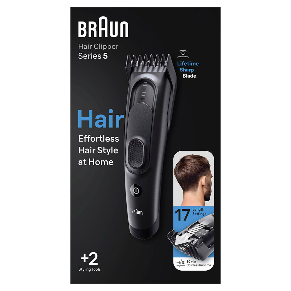 BRAUN Series 5 HC5330 Tagliacapelli, Nero Opaco